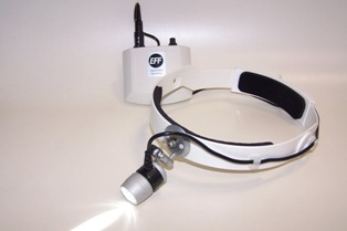 LED - headlight  with Li-Ion rechargeable battery pack  and charger